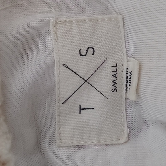 TXS Cozy Cream Sherpa Sweater Size S - Picture 3 of 4